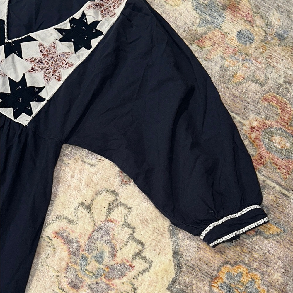 Quilted Patchwork Midi Dress - Picture 3 of 8